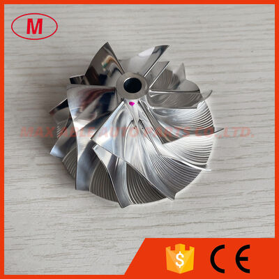 K27 5327-123-2303 52.40/76.00mm 6+6 blades performance milling/aluminum 2618/billet compressor wheel for 5327-970-7005