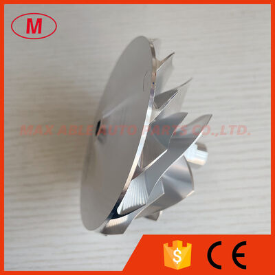 G42-1200 374402/28072 73.36/91.02mm 7+7 blades LEP style Turbocharger milling/aluminum 2618/billet compressor wheel for G42-1200/G42-1200COMPACT/879779-0001/879779-0002/879779-0003/879779-0004