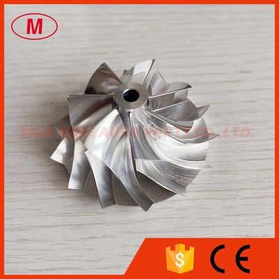 TD04HL 15T 1401-404-426 49189-43500 42.00/56.02mm 7+7blades Turbocharger milling/aluminum 2618 /Billet compressor wheel for 49189-00560, 49189-00570, 49189-00580, 49189-00590, 49189-01700,49189-01800,
