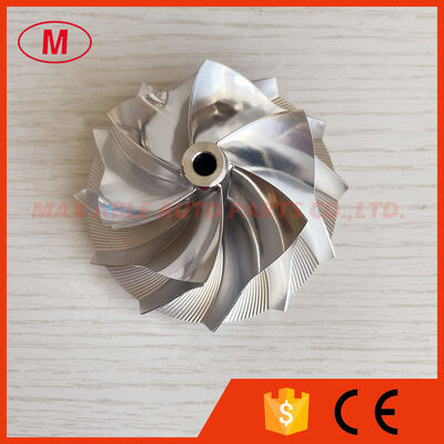 GT15-25 reverse 49.70/67.40mm 6+6 blades LEP style high performance turbo milling/aluminum 2618/billet compressor wheel