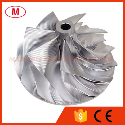 G25-660 Forward 54.28/67.40mm 7+7Blades Point Milling Turbo Aluminum 2618/Milling/billet Compressor Wheel for 858161-5003S