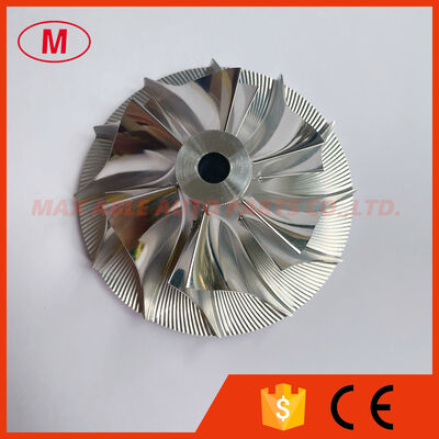 TD45 447439-0015 60.96/90.02mm 6+6 Blades Turbo Milling/aluminum 2618/billet Compressor Wheel for 466559-0006/ 479002-0001/2 CHRA:441398-0112/0117