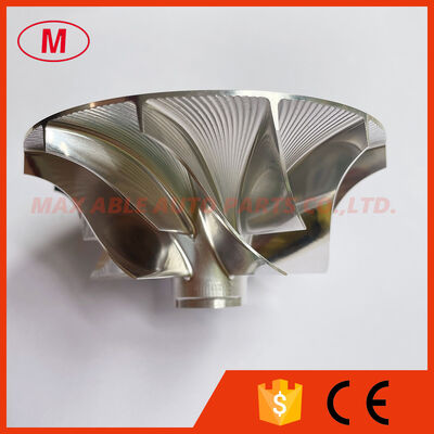 TD45 447439-0015 60.96/90.02mm 6+6 Blades Turbo Milling/aluminum 2618/billet Compressor Wheel for 466559-0006/ 479002-0001/2 CHRA:441398-0112/0117