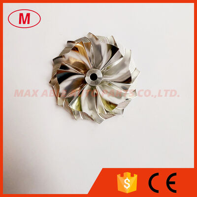 GT15-25 forward 55.00/70.98mm 6+6blades high performance aluminum 2618/milling/billet compressor wheel
