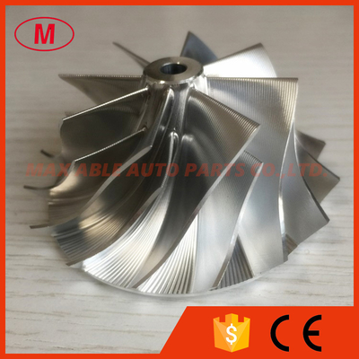 RHF4H 37.10/52.51mm 10+0 blades high performance turbo turbocharger aluminum 2618/Billet/milling compressor wheel