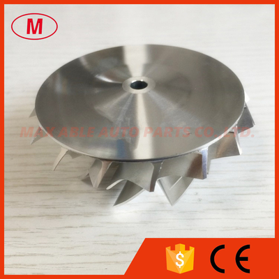 RHF4H 37.10/52.51mm 10+0 blades high performance turbo turbocharger aluminum 2618/Billet/milling compressor wheel