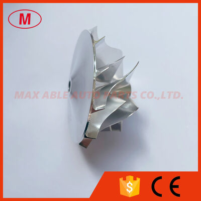 RHF55 Forward 46.50/60.00mm 6+6 blades high performance turbocharger billet/milling/aluminum 2618 compressor wheel