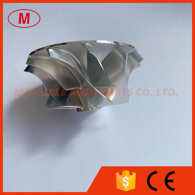 RHF55 Forward 46.50/60.00mm 6+6 blades high performance turbocharger billet/milling/aluminum 2618 compressor wheel