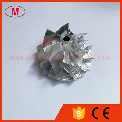 RHF55 Forward 46.50/60.00mm 6+6 blades high performance turbocharger billet/milling/aluminum 2618 compressor wheel