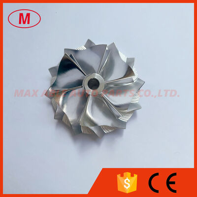 RHF55 Forward 46.50/60.00mm 6+6 blades high performance turbocharger billet/milling/aluminum 2618 compressor wheel