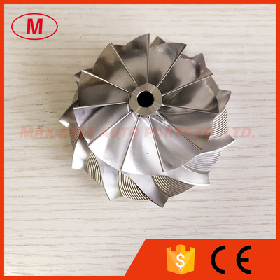 HX40 62.45/84.00mm 11+0 blades high performance turbocharger milling/aluminum 2618/billet compressor wheel