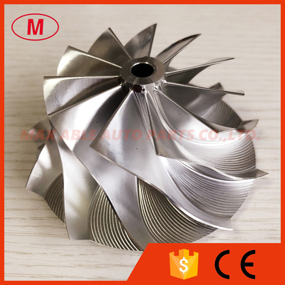 HX40 62.45/84.00mm 11+0 blades high performance turbocharger milling/aluminum 2618/billet compressor wheel