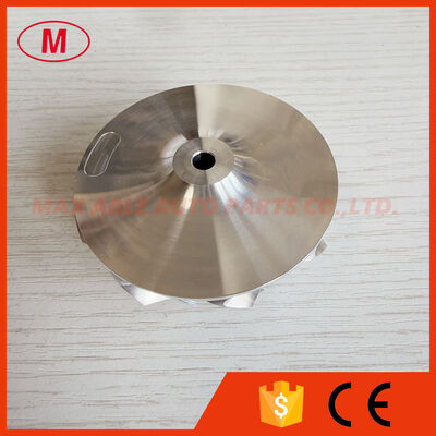 GT15-25 forward 48.34/60.01mm 9+0blades point milling turbo milling/aluminum 2618/billet compressor wheel