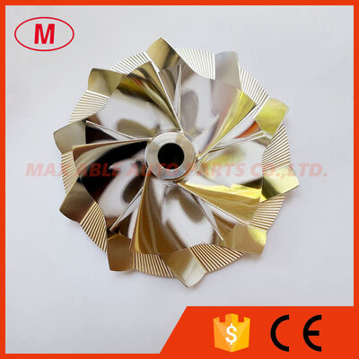 GT47 67.00/102.00mm forward 5+5 Blades high performance turbo aluminum 2618/milling/Billet compressor wheel
