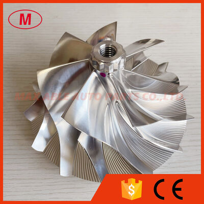 GT55 106.29/144.33mm 7+7 Blades Dodecagon Nut Design High Performance Turbo Milling/aluminum 2618/billet Compressor Wheel