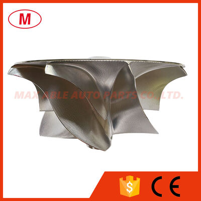 GTX5544R GEN-II forward 871505-0001, 150501-12329 106.50/144.36mm 5+5Blades Point Milling, Dodecagon Nut design, Sharp Trailing Edgeturbo billet/aluminum 2618/Milling compressor wheel FOR 851285-5022S