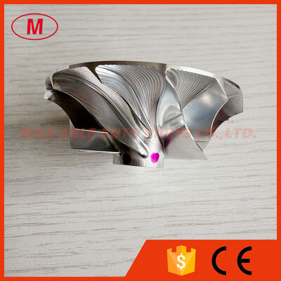 TB25 445436-0002 42.56/60.13mm 6+6 blades turbo milling/aluminum 2618/billet compressor wheel for 14411-24004