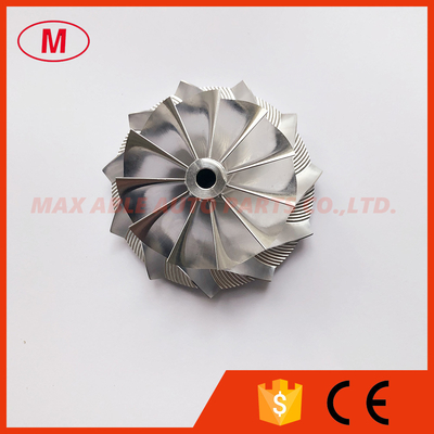 T04S 58.00/76.07mm 11+0 blades High performance turbo Billet/aluminum 2618/milling compressor wheel for racing