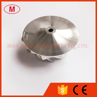 T04S 58.00/76.07mm 11+0 blades High performance turbo Billet/aluminum 2618/milling compressor wheel for racing