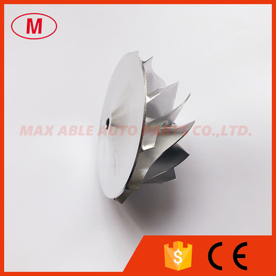 T04S 58.00/76.07mm 11+0 blades High performance turbo Billet/aluminum 2618/milling compressor wheel for racing