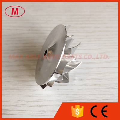 GT15-25 433256-0003 37.91/49.00mm 6+6 blades high performance turbo billet/milling/aluminum 2618 compressor wheel