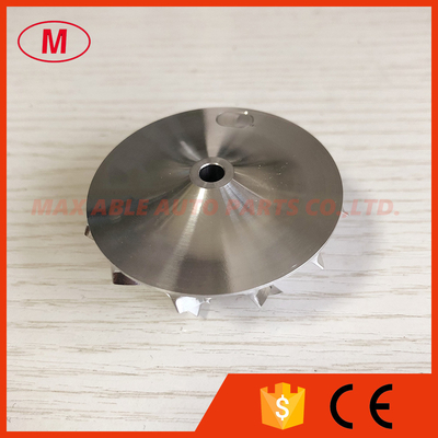 GT15-25 38.58/52.00mm 6+6 blades 784363-0002B/735475-0002 performance milling/aluminum 2618/billet compressor wheel