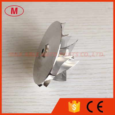 GT15-25 47.56/61.98mm 6+6 blades superback:2.67 turbo milling/aluminum 2618/billet compressor wheel