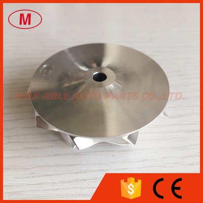 TB25 46.52/60.13mm 5+5blades high performance collar diameter:14mm turbo milling/aluminum 2618/billet compressor wheel