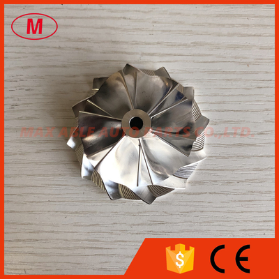 K16 5324-123-2202 49.52/61.98mm 6+6 blades high performance milling/aluminum 2618/billet compressor wheel