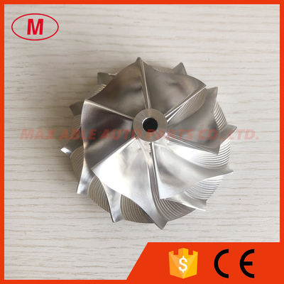 T04E forward 61.40/82.00mm 6+6 blades high performance turbo billet/milling/alumimun 2618 compressor wheel