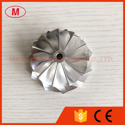TD04HL 20T 49189-X 47.04/58.00mm 11+0 blades Turbo aluminum 2618/billet compressor wheel for 49189-07220 nose 10.02mm