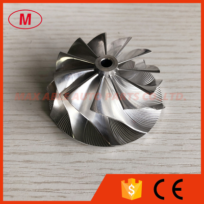 TD04HL 20T 49189-X 47.04/58.00mm 11+0 blades Turbo aluminum 2618/billet compressor wheel for 49189-07220 nose 10.02mm