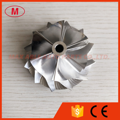 RHF55 48.62/65.00mm 6+6 blades high performance Turbo aluminum 2618/Billet compressor wheel