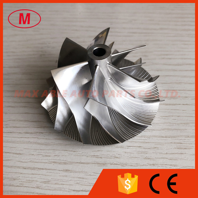 RHF55 48.62/65.00mm 6+6 blades high performance Turbo aluminum 2618/Billet compressor wheel