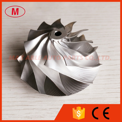 GT15-25 point milling 53.11/70.97mm 11+0 blades Snake Curve, Performance aluminum 2618/billet compressor wheel