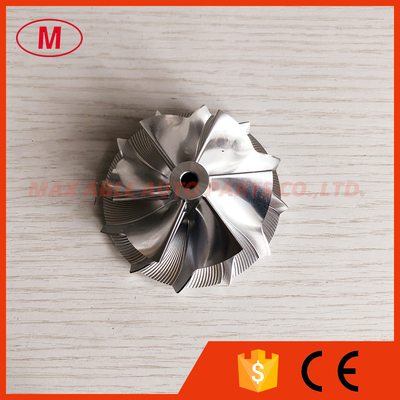 K16 reverse 54.60/67.00mm 6+6 blades high performance turbo milling/aluminum 2618/billet compressor wheel