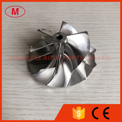 K16 reverse 54.60/67.00mm 6+6 blades high performance turbo milling/aluminum 2618/billet compressor wheel