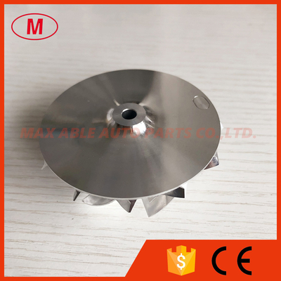 K16 reverse 54.60/67.00mm 6+6 blades high performance turbo milling/aluminum 2618/billet compressor wheel