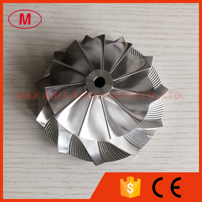 T04E 66.10/92.61mm 11+0 blades turbo Billet/milling/aluminum 2618 compressor wheel for racing