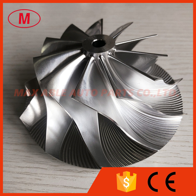 T04E 66.10/92.61mm 11+0 blades turbo Billet/milling/aluminum 2618 compressor wheel for racing