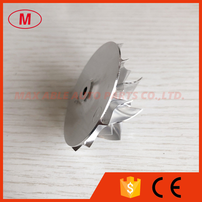 K04 39.30/56.08mm 6+6 blades 5306-123-2016 performance Turbo aluminum 2618/billet compressor wheel for 5304-970-0086
