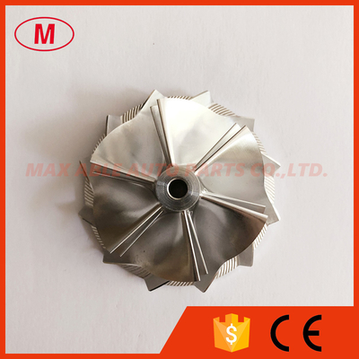 K04 reverse 46.39/56.08mm 6+6 blades high performance aluminum 2618/millining /billet compressor wheel for turbo