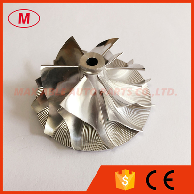 K04 43.30/56.08mm 6+6 blades high performance milling/aluminum 2618/billet compressor wheel