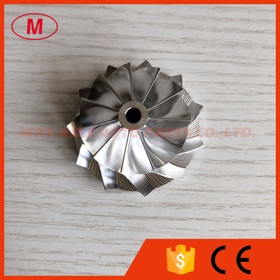 TD0435 49135-00016 12T-SB 37.80/49.00mm 11+0 blades performance Turbo Milling/billet compressor wheel for 49135-02100