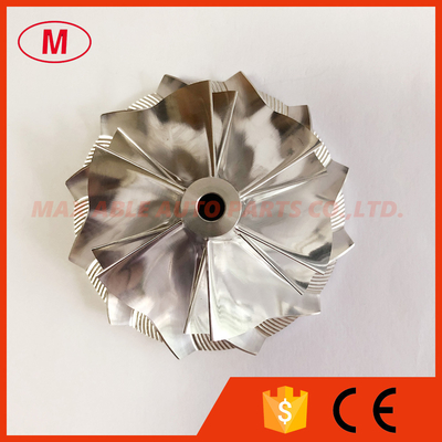 K16 54.20/66.56mm 6+6 blades 5324-123-2206 Upgrade turbo milling/aluminum 2618/billet compressor wheel for AUDI TTRS