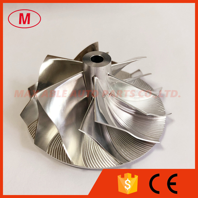 K16 54.20/66.56mm 6+6 blades 5324-123-2206 Upgrade turbo milling/aluminum 2618/billet compressor wheel for AUDI TTRS