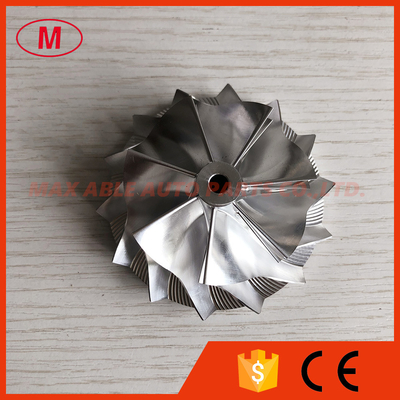 K16 7+7 blades 54.64/71.00mm overall height:30.00mm Turbocharger milling/aluminum 2618/billet compressor wheel