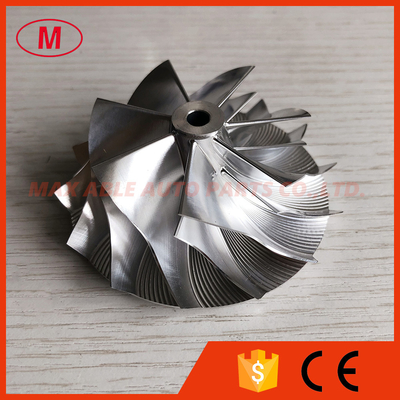 K16 7+7 blades 54.64/71.00mm overall height:30.00mm Turbocharger milling/aluminum 2618/billet compressor wheel