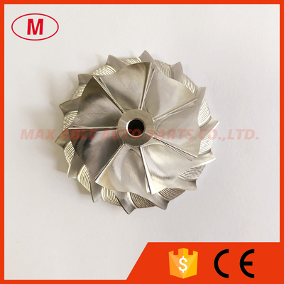 K04 38.58/52.00mm 7+7 blades high performance turbo milling/aluminum 2618/billet compressor wheel