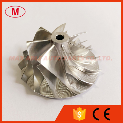 K04 38.58/52.00mm 7+7 blades high performance turbo milling/aluminum 2618/billet compressor wheel